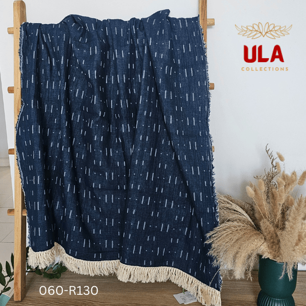 ULA Throws, blankets, and covers - Indigo collection