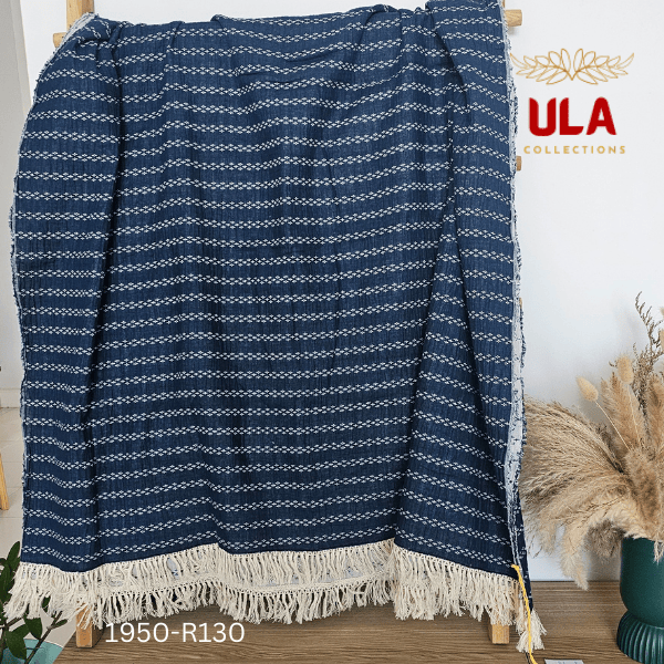 ULA Throws, blankets, and covers - Indigo collection