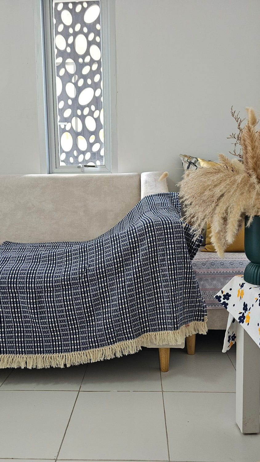 ULA Throws, blankets, and covers - Indigo collection