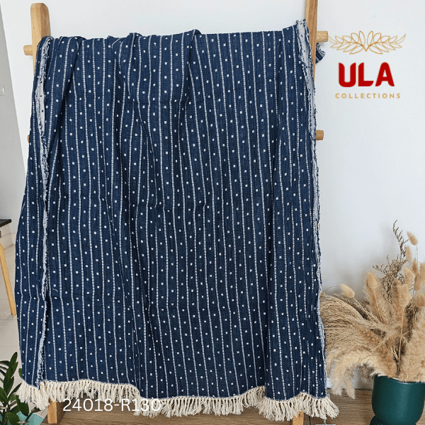 ULA Throws, blankets, and covers - Indigo collection