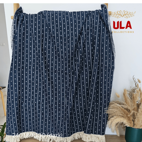 ULA Throws, blankets, and covers - Indigo collection