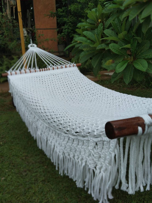 ULA Cotton rope hammock- single fringe (eco collection)