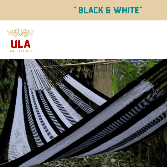 black white handmade ULA hammock