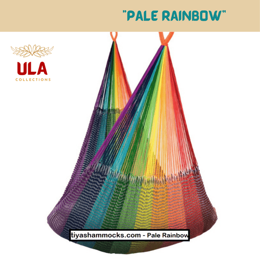 pale rainbow handmade ULA hammock