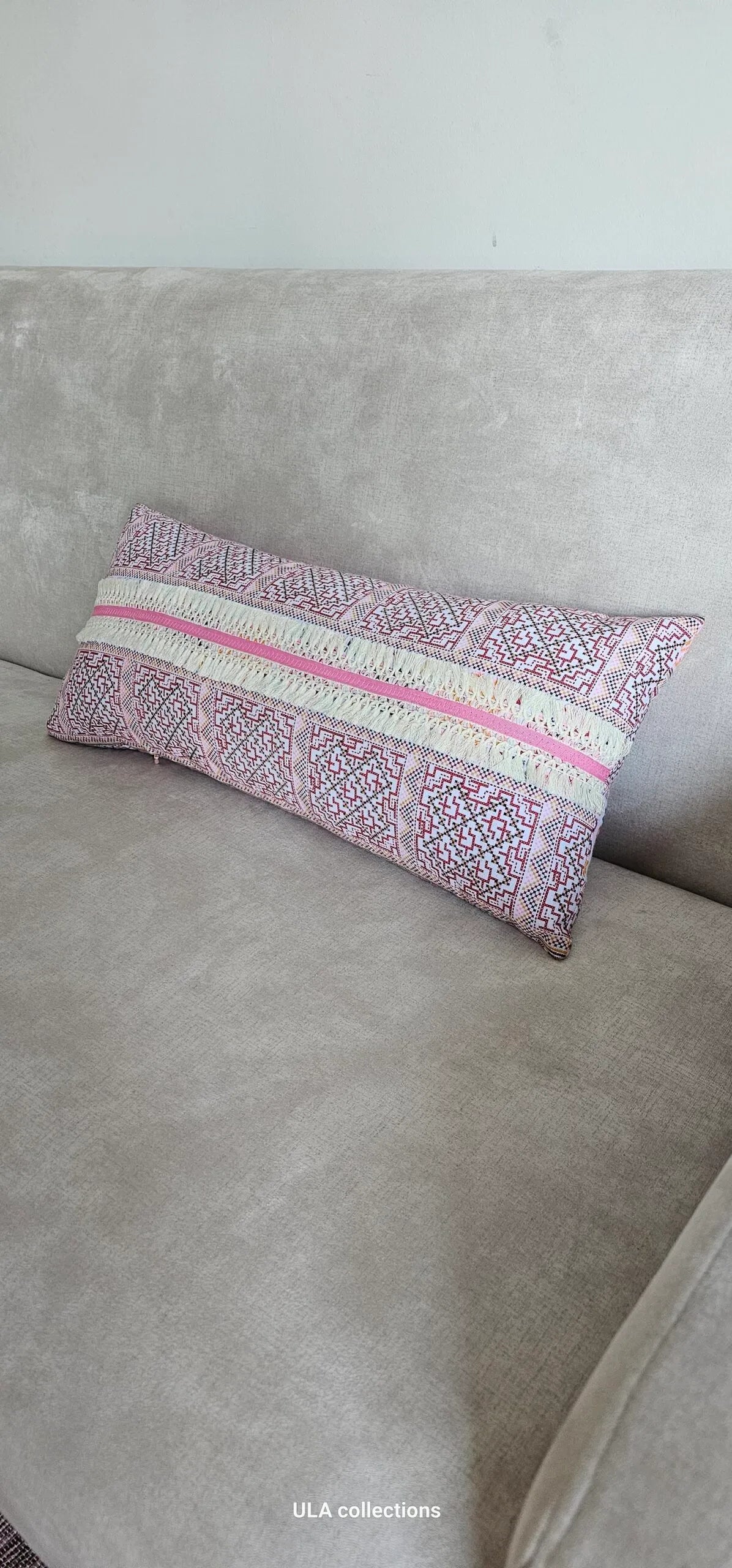 ULA Decorative pillow - Pink mix – 12*26"