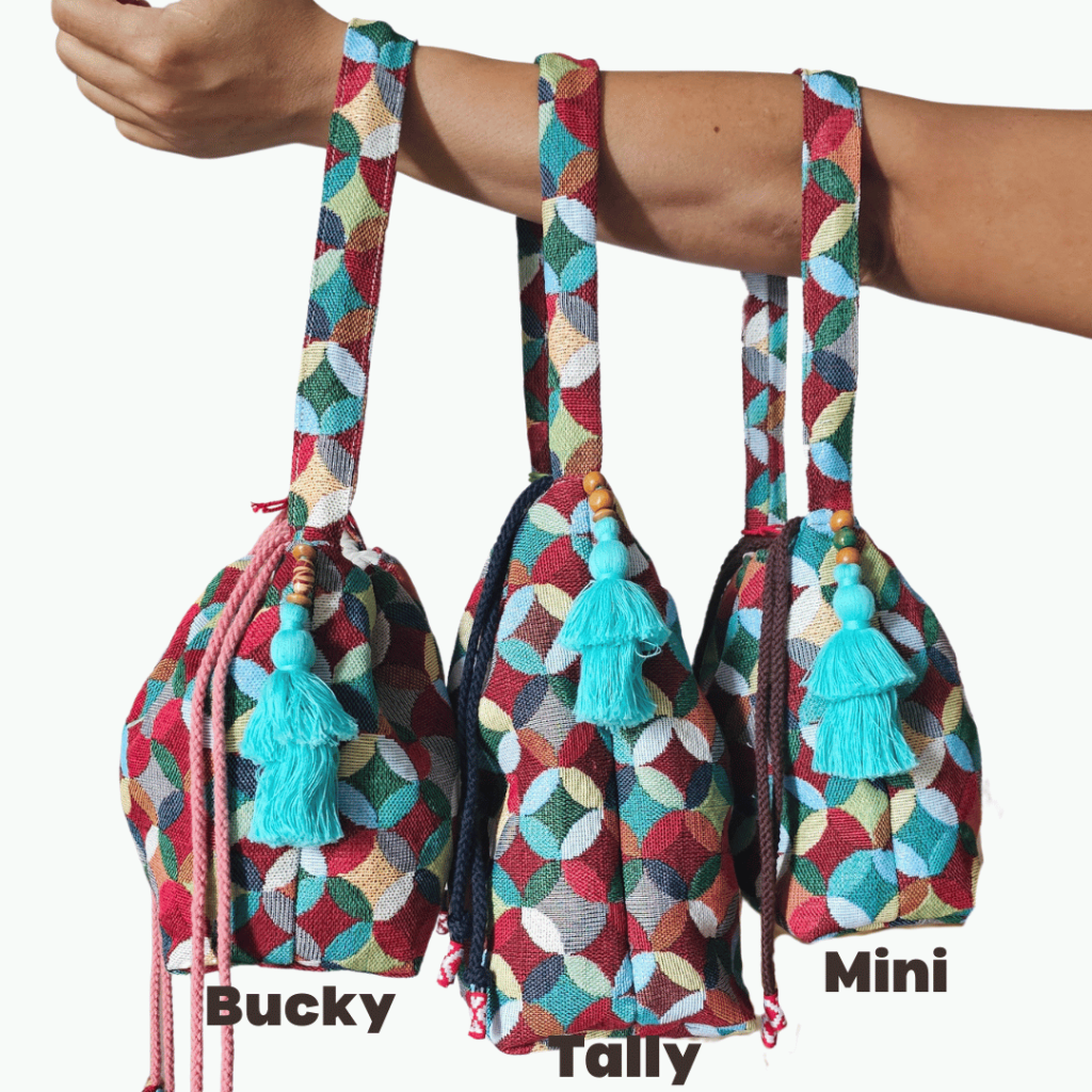 Tapestry Boho Drawstring Bag from ULA Collections
