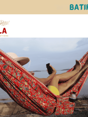batik fabric hammock from ULA Collections