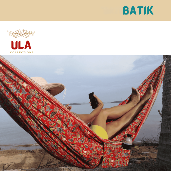 batik fabric hammock from ULA Collections