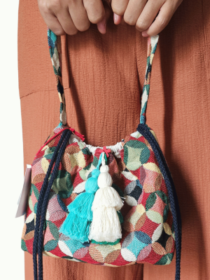 Tapestry Boho Drawstring Bag - Bucky from ULA Collections
