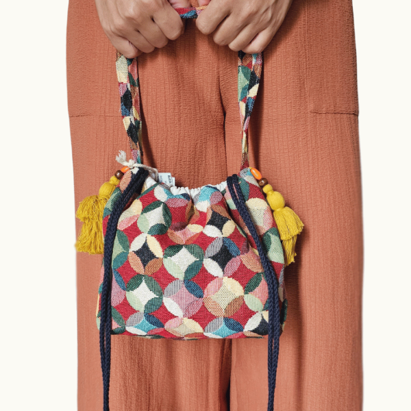 Tapestry Boho Drawstring Bag - Bucky from ULA Collections