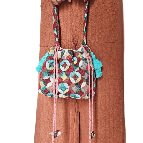 Tapestry Boho Drawstring Bag - Bucky from ULA Collections