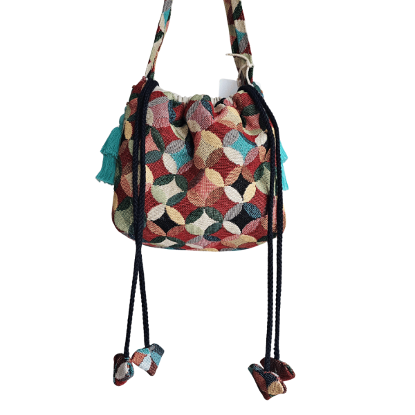 Tapestry Boho Drawstring Bag - Bucky from ULA Collections