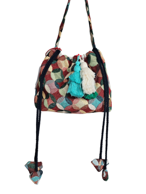 Tapestry Boho Drawstring Bag - Bucky from ULA Collections