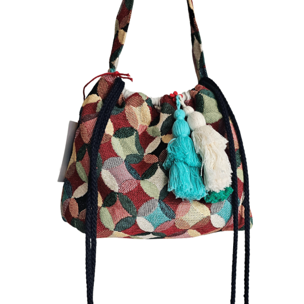 Tapestry Boho Drawstring Bag - Bucky from ULA Collections