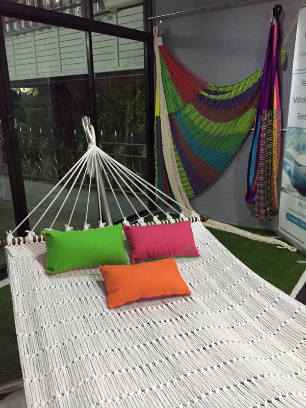 hand-woven double original cotton rope hammock from ULA Collections