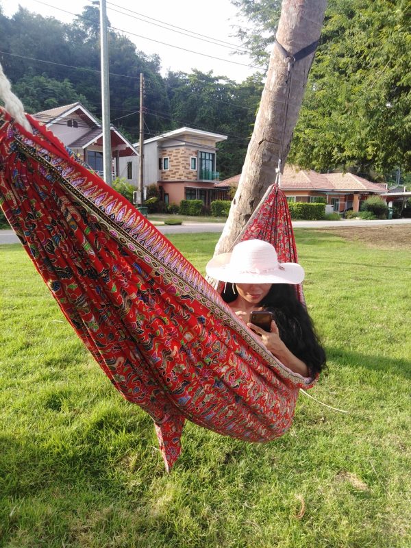 batik fabric hammock