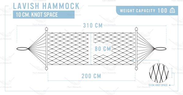 hand-woven single original cotton rope hammock from ULA Collections