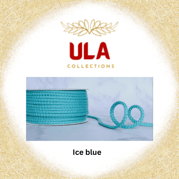 ULA Collections Ice blue cotton rope, used in our handcrafted hammocks.