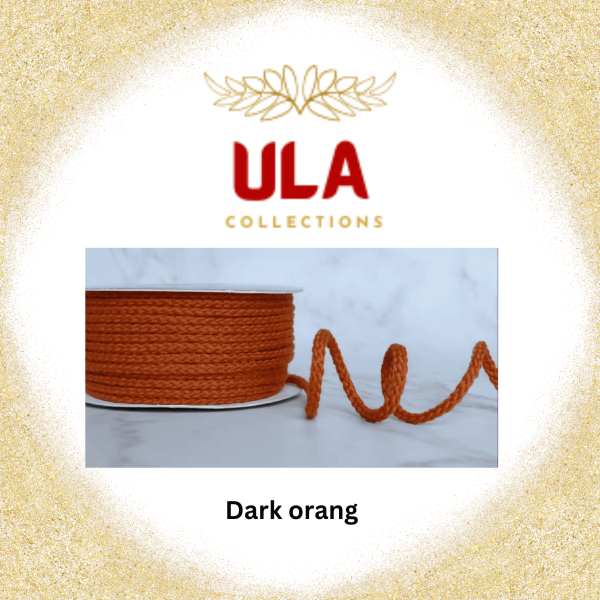 ULA Collections Dark orange cotton rope, used in our handcrafted hammocks.