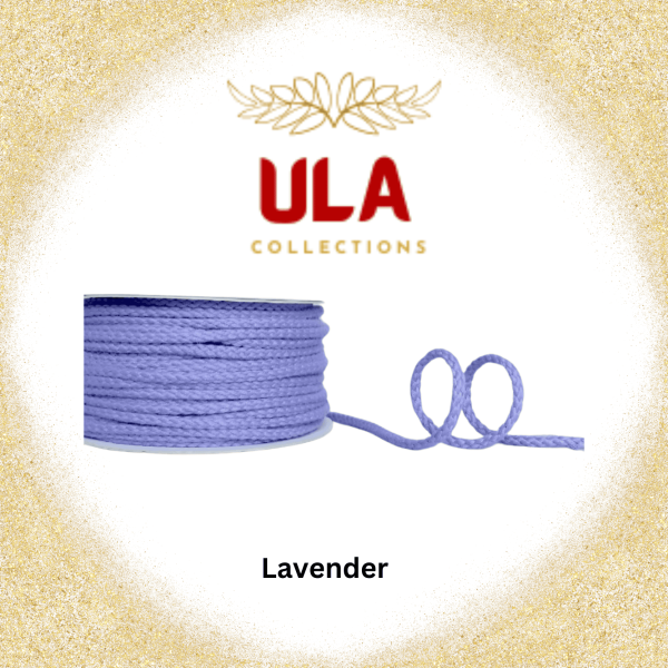 ULA Collections Lavender cotton rope, used in our handcrafted hammocks.