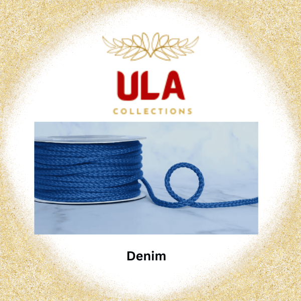 ULA Collections Denim cotton rope, used in our handcrafted hammocks.