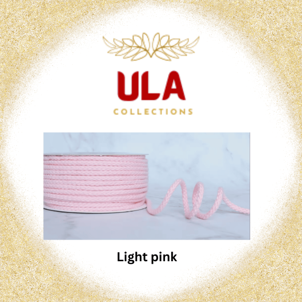 ULA Collections Light pink cotton rope, used in our handcrafted hammocks.