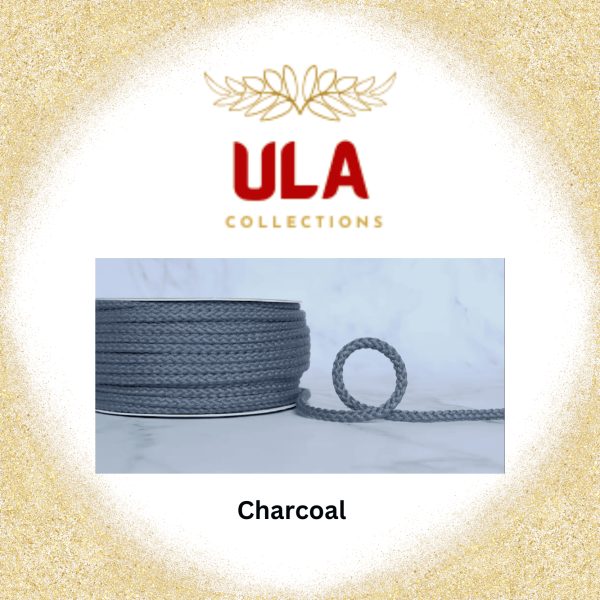ULA Collections Charcoal cotton rope, used in our handcrafted hammocks.