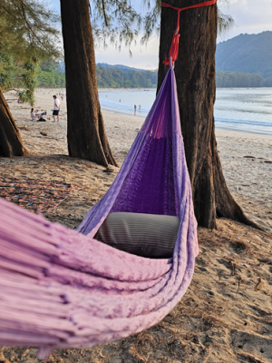 Ombre_purple_1 hand-woven hammock from ULA Collections
