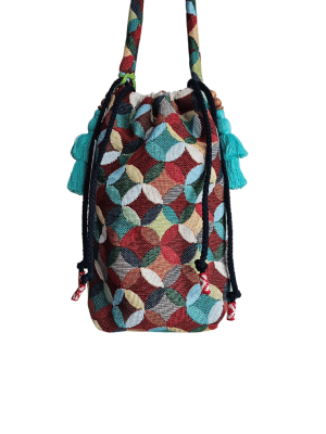 Tally-A1 Tapestry Boho Drawstring Bag - Tally from ULA Collections