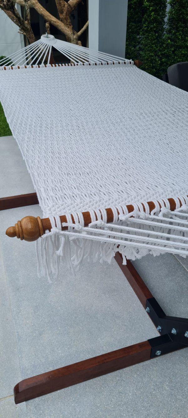 hand-woven double original cotton rope hammock from ULA Collections