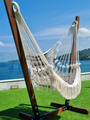 hammock_chair_with_stand_1 hand-woven Hammock Chairs Set from ULA Collections