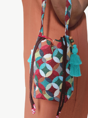 Tapestry Boho Drawstring Bag - Mini from ULA Collections