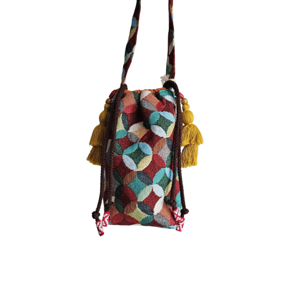 Tapestry Boho Drawstring Bag - Mini from ULA Collections