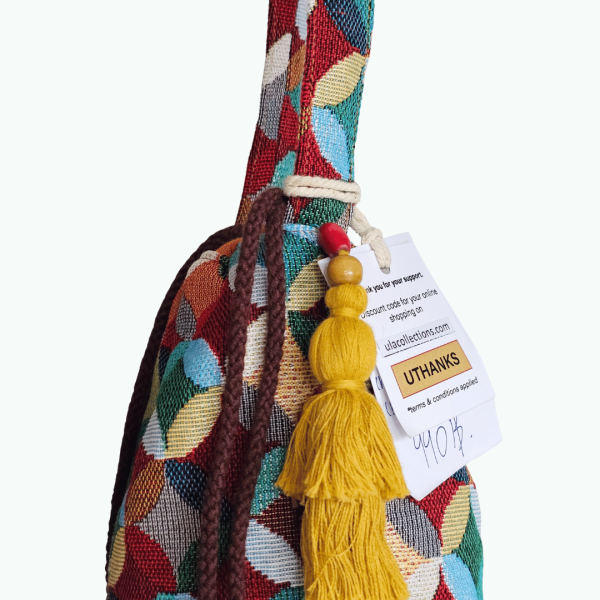 Tapestry Boho Drawstring Bag - Mini from ULA Collections