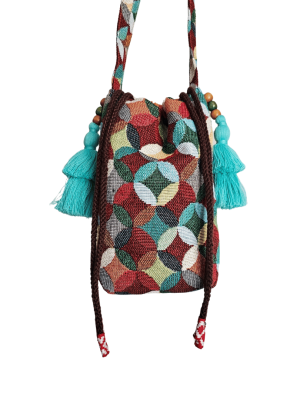 Tapestry Boho Drawstring Bag - Mini from ULA Collections