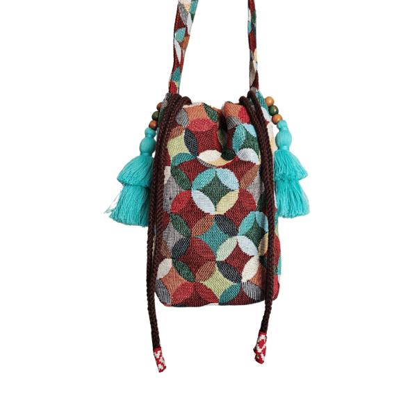 Tapestry Boho Drawstring Bag - Mini from ULA Collections