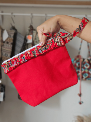 Batik Charm Wristlet Pouch from ULA Collections