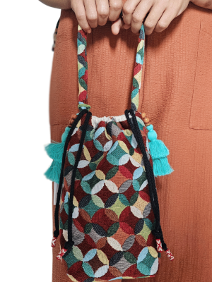 Tapestry Boho Drawstring Bag - Tally from ULA Collections
