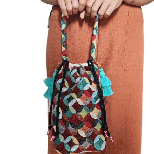 Tapestry Boho Drawstring Bag - Tally from ULA Collections