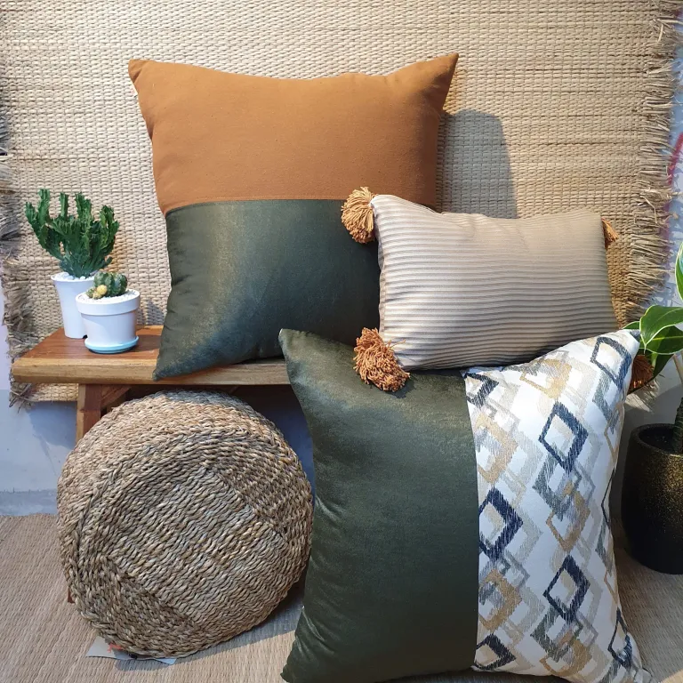 3 beautiful decorative pillows